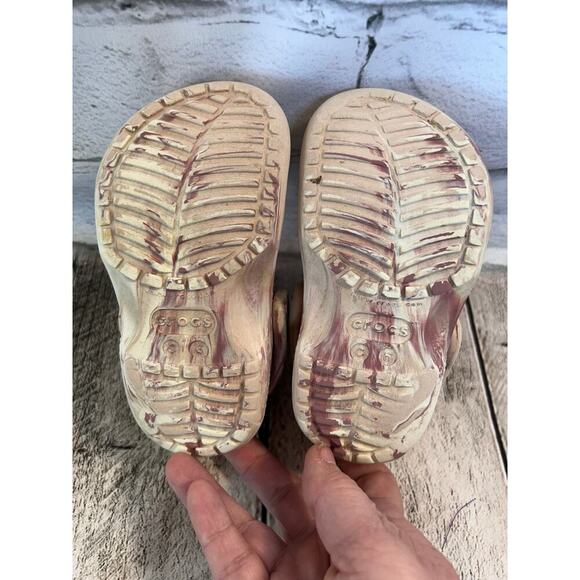 CROCS Unisex Toddler Baya Marbled Clogs / Size: C6 - Picture 6 of 9